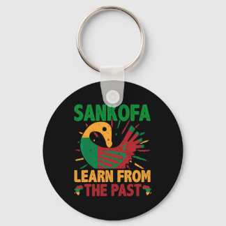 Sankofa Symbol And Adinkra Ghana For Black History Keychain