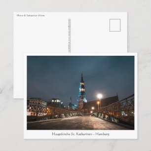 Sankt Katharinen Kirche Hamburg Postcard
