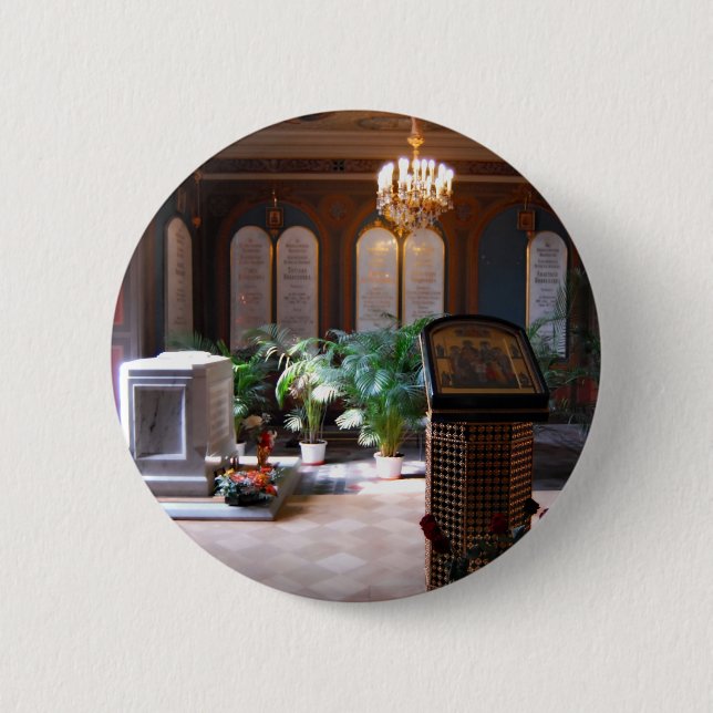 Sankt Petersburg 55 2 Inch Round Button (Front)