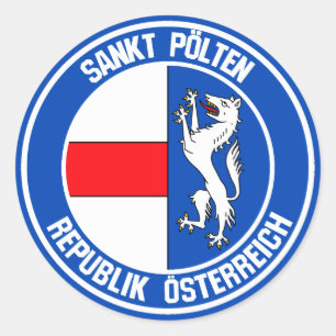 Sankt Pölten Round Emblem Classic Round Sticker