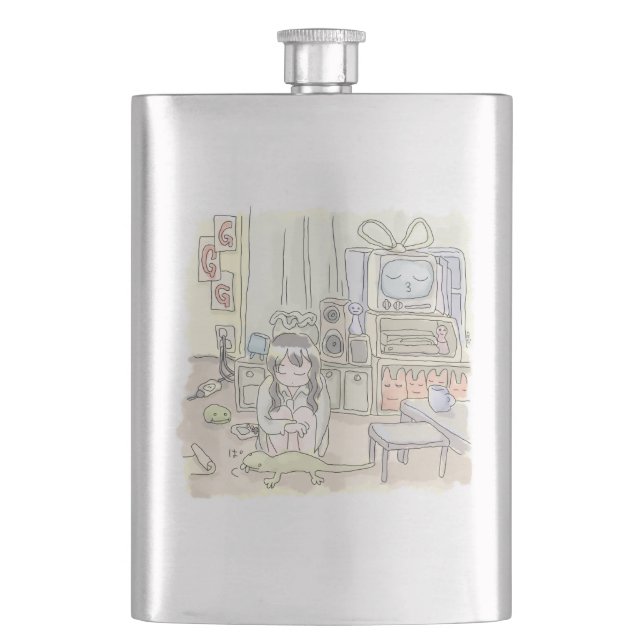 Sanna Nagare Hip Flask (Front)