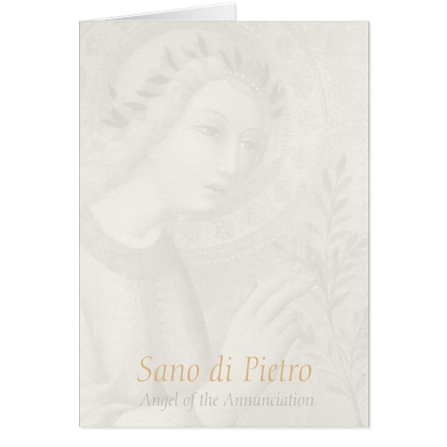 Sano di Pietro Annunciation angel CC0748 Hail Mary (Front)