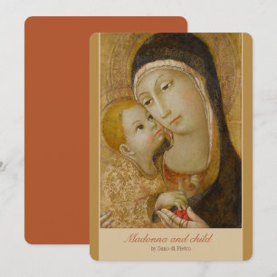 Sano di Pietro Tenderness madonna CC1079 Art card