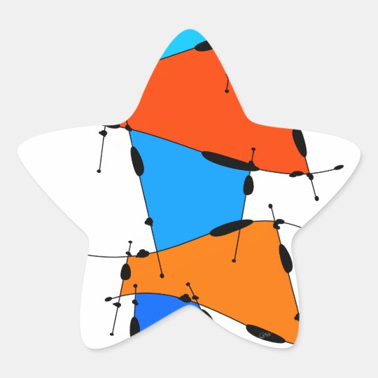 Sanomessia - melting cubes star sticker