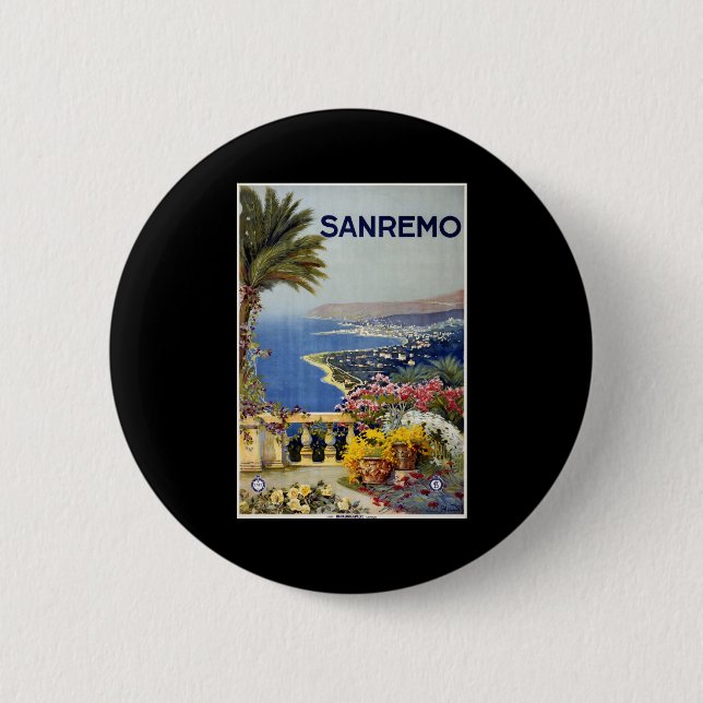 Sanremo 2 Inch Round Button (Front)