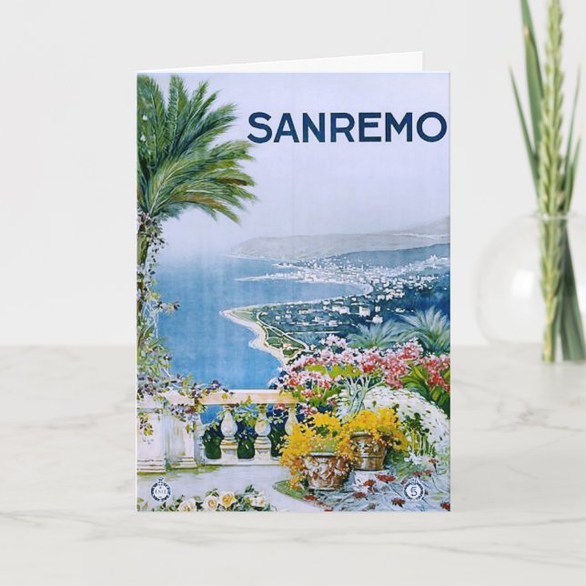 Sanremo, Italy Greeting Card (Front)