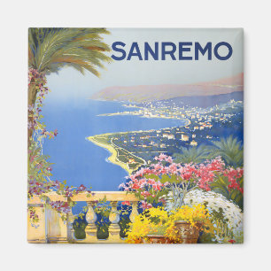Sanremo Italy vintage travel Magnet