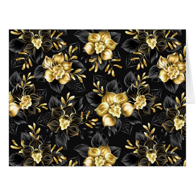 Sans couture avec orchidées de bijoux (Devant horizontal)