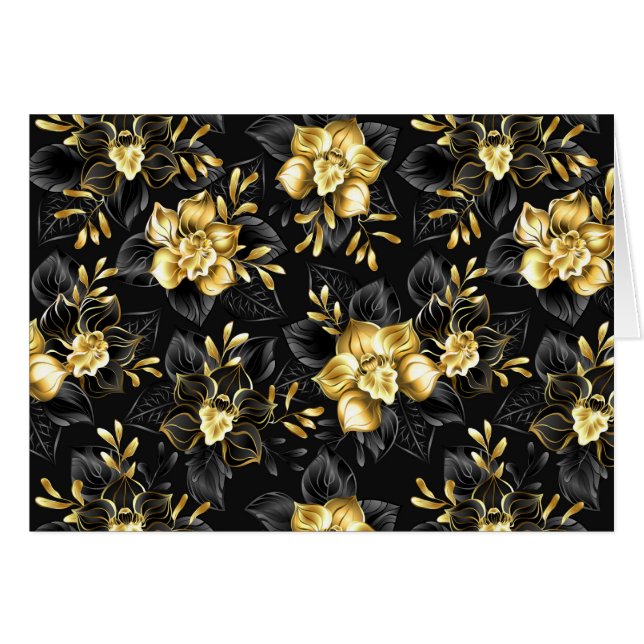 Sans couture avec orchidées de bijoux (Devant Horizontal)