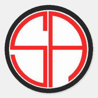 Sans Crosshairs Classic Round Sticker