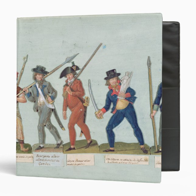 Sans Culotte Lighting his Pipe Binder (Front/Inside)