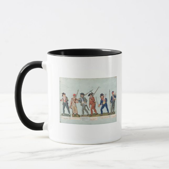 Sans Culotte Lighting his Pipe Mug (Left)