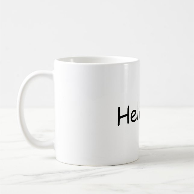 Sans Helvetica Mug (Left)