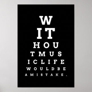 Sans musique vie erreur oeil poster