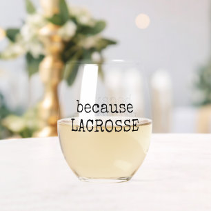 Sans Pied Verre à vin sportif drôle « Parce que la crosse »