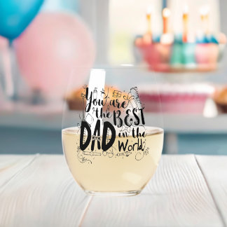 Sans Pied Vous êtes le meilleur papa du monde Verre à Vin