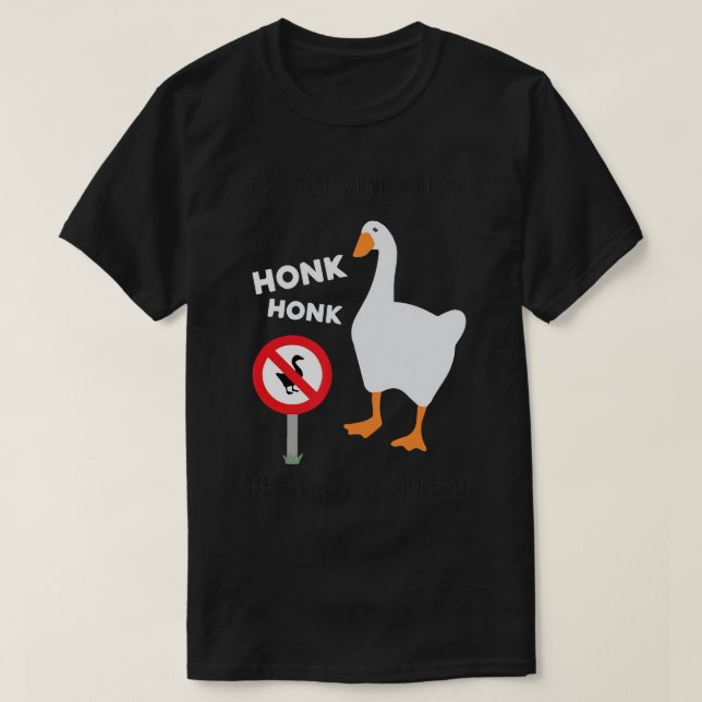 Sans titre Goose Game Drôle T-shirt (Design devant)