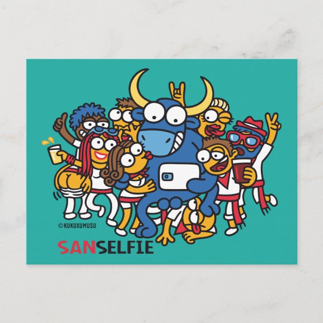 Sanselfie Postcard (Front)