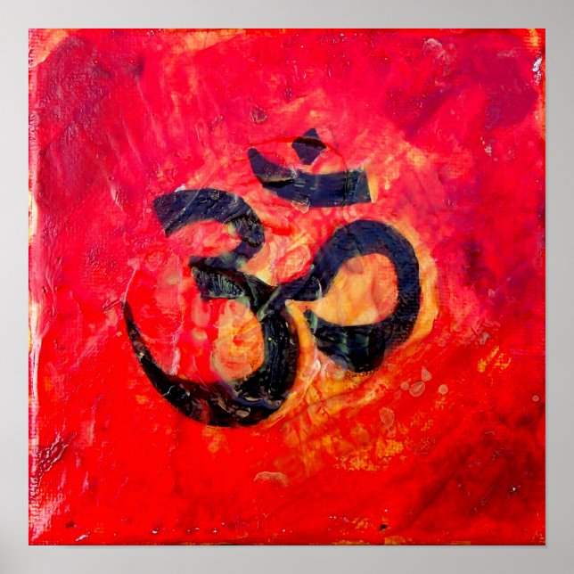 Sanskrit Om Symbol Poster (Front)