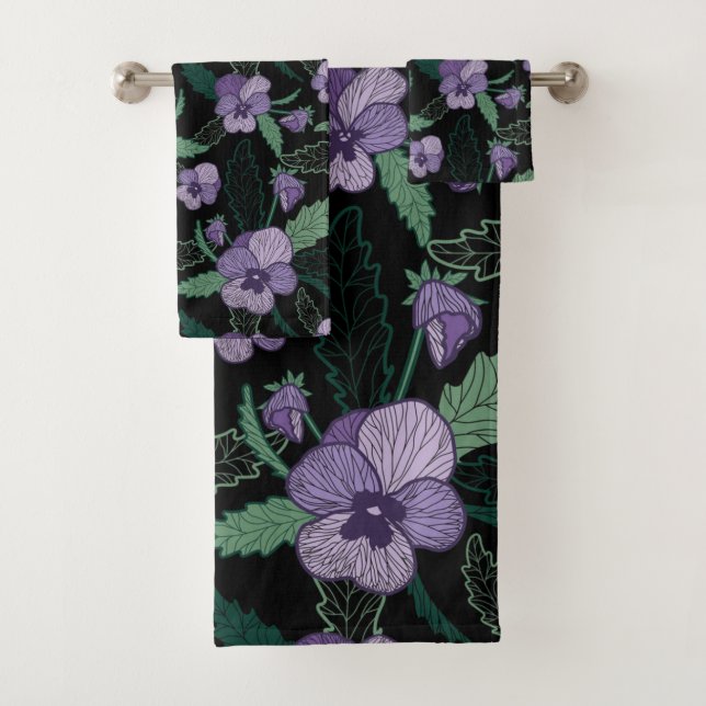 Sansy floral avec feuillage sur Arrière - plan fon (En situation)
