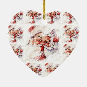 Santa 024 ceramic ornament