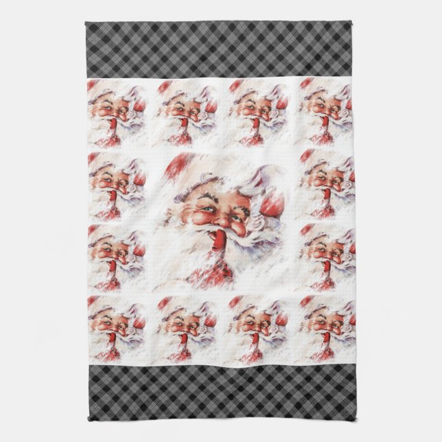 Santa 024 kitchen towel (Vertical)