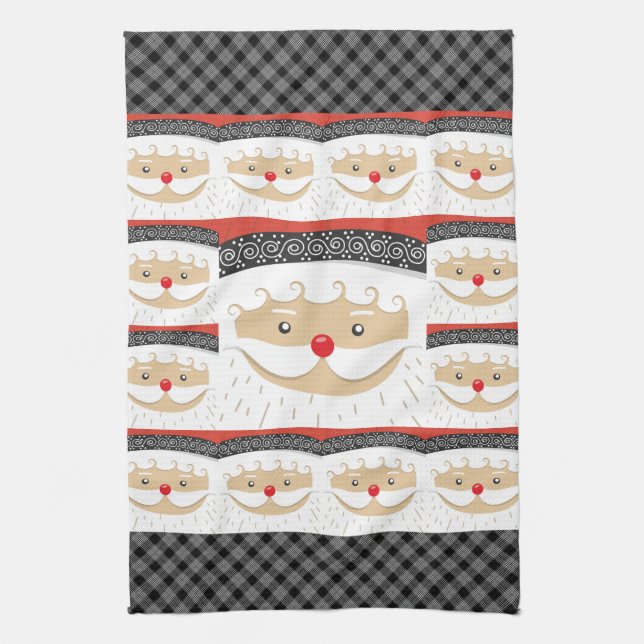 Santa 027 kitchen towel (Vertical)