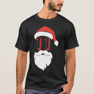 Santa 11 Years Old Graphic 11th Birthday Christma T-Shirt