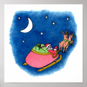 Santa 12x12 Print