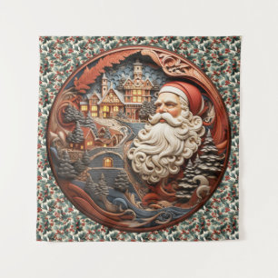 Santa 3D Tapestry