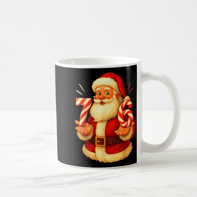 Santa 67 Candy Cane Six Seven Santa Claus Funny Ch Coffee Mug (Right)