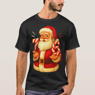 Santa 67 Candy Cane Six Seven Santa Claus Funny Ch T-Shirt