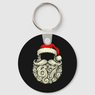 Santa 67 Hidden In Beard Christmas  Keychain