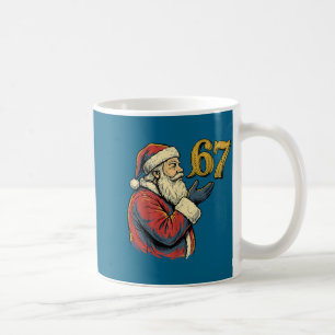 Santa 67 Number Funny Christmas Meme Se  Coffee Mug