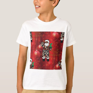 santa african leopard claus red T-Shirt