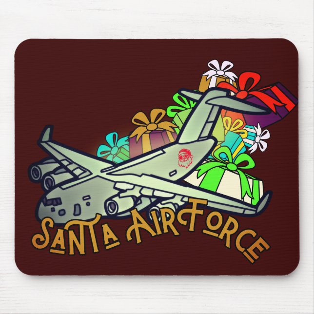 Santa, Air Force, Army Mouse Pad (Front)