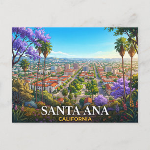 Santa Ana California Travel Postcard