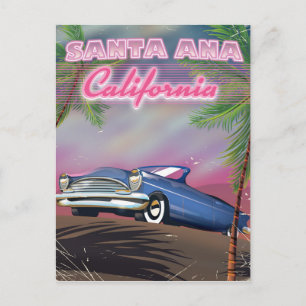 Santa Ana California travel poster Postcard