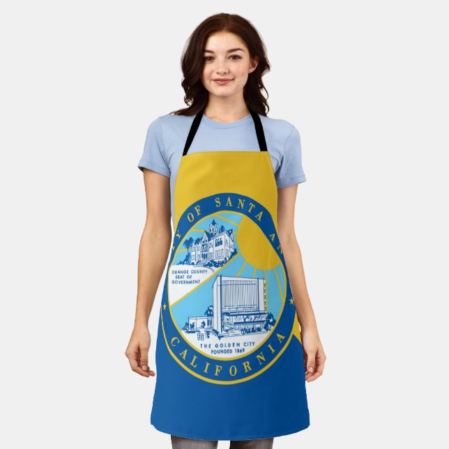 Santa Ana City flag Apron (Worn)