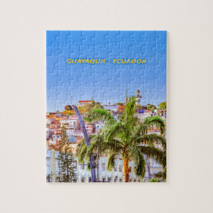 Santa Ana Hill, Guayaquil Poster Print Jigsaw Puzzle