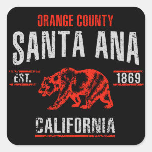 Santa Ana Square Sticker
