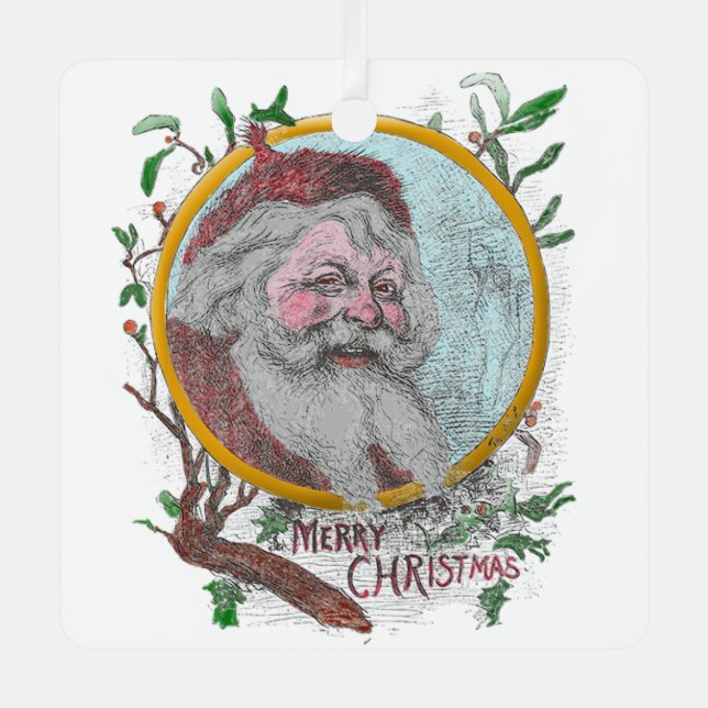 Santa and a wish ornament (Front)