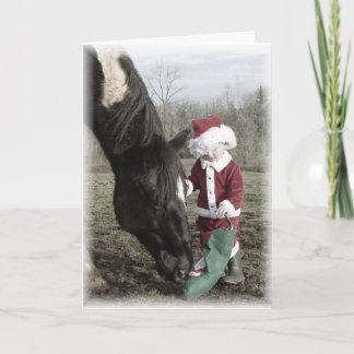 "Santa and Cash" Christmas Card
