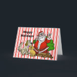 Santa and Dogs ASL Christmas Card<br><div class="desc">This Christmas card has a dual purpose. It shows Santa saying "I Love You" in the American Sign Language. It also features 3 different dogs on the front. So, it's a card that can be for the dog lover you know, or for someone who is deaf or both. This card...</div>
