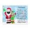 Santa and Elf in Facemasks Letters to Kid