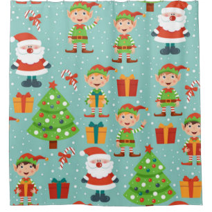 Santa And Elfs Christmas Pattern