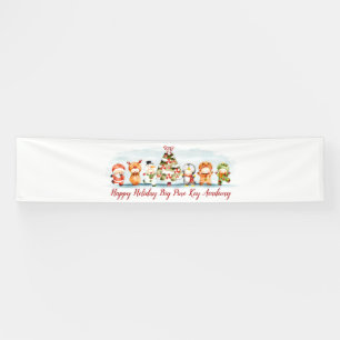 Santa and Friends Holiday Banner