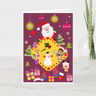 Santa and Friends | Holiday Card