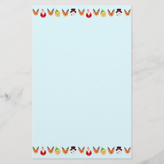 Santa and Friends Stationery (Front)