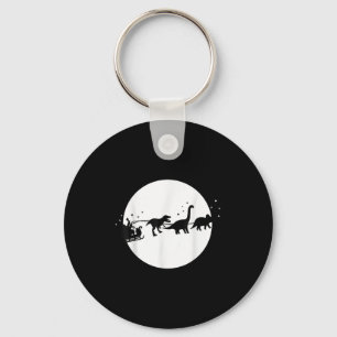Santa And His Dinosaur Sleigh Ride, T-rexmas, Boys Keychain